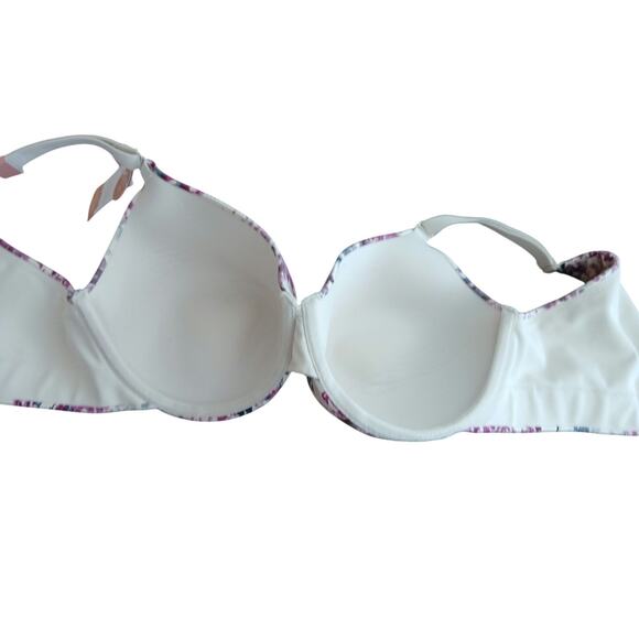 NWT Cacique floral  lightly lined back smoother full coverage size 40D - Picture 6 of 8